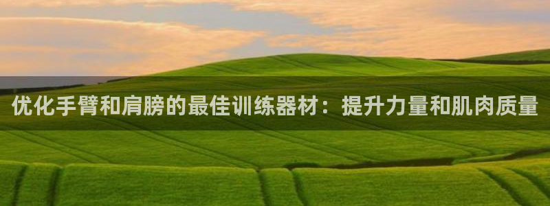 意昂体育3平台注册要钱吗是真的吗：优化手臂和肩膀的最