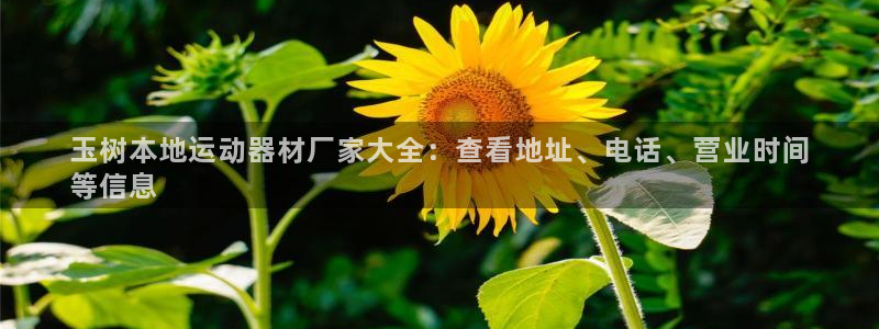 意昂体育3招商电话号码是多少号：玉树本地运动器材厂家
