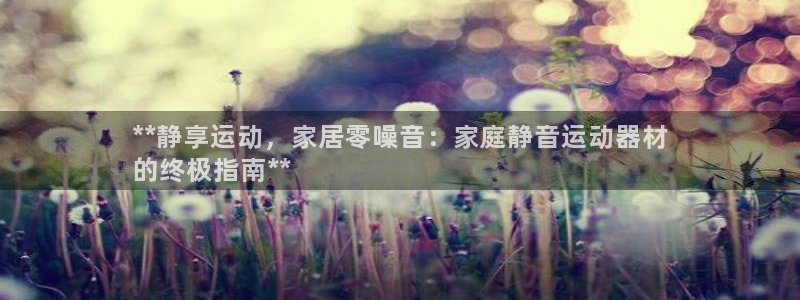 意昂体育3是干嘛的公司：**静享运动，家居零噪音：家